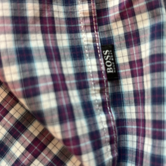 Boss by Hugo Boss blue/purple plaid regular fit button down shirt - Picture 8 of 8